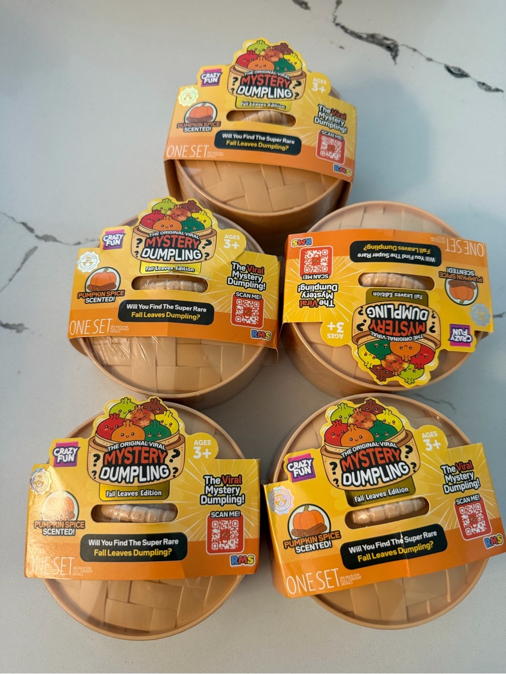 Fall Leaves Edition Pumpkin Spice Scented Surprise Toy - Pack of 5